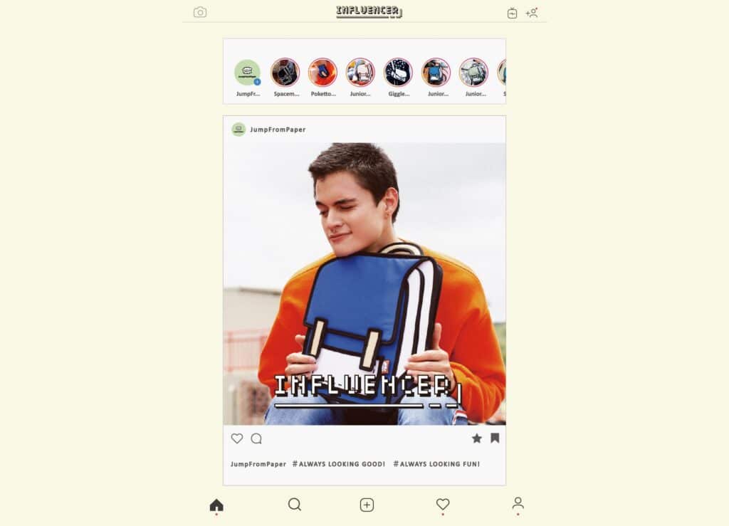 JumpFromPaper INFLUENCER Collection Cartoon Bag