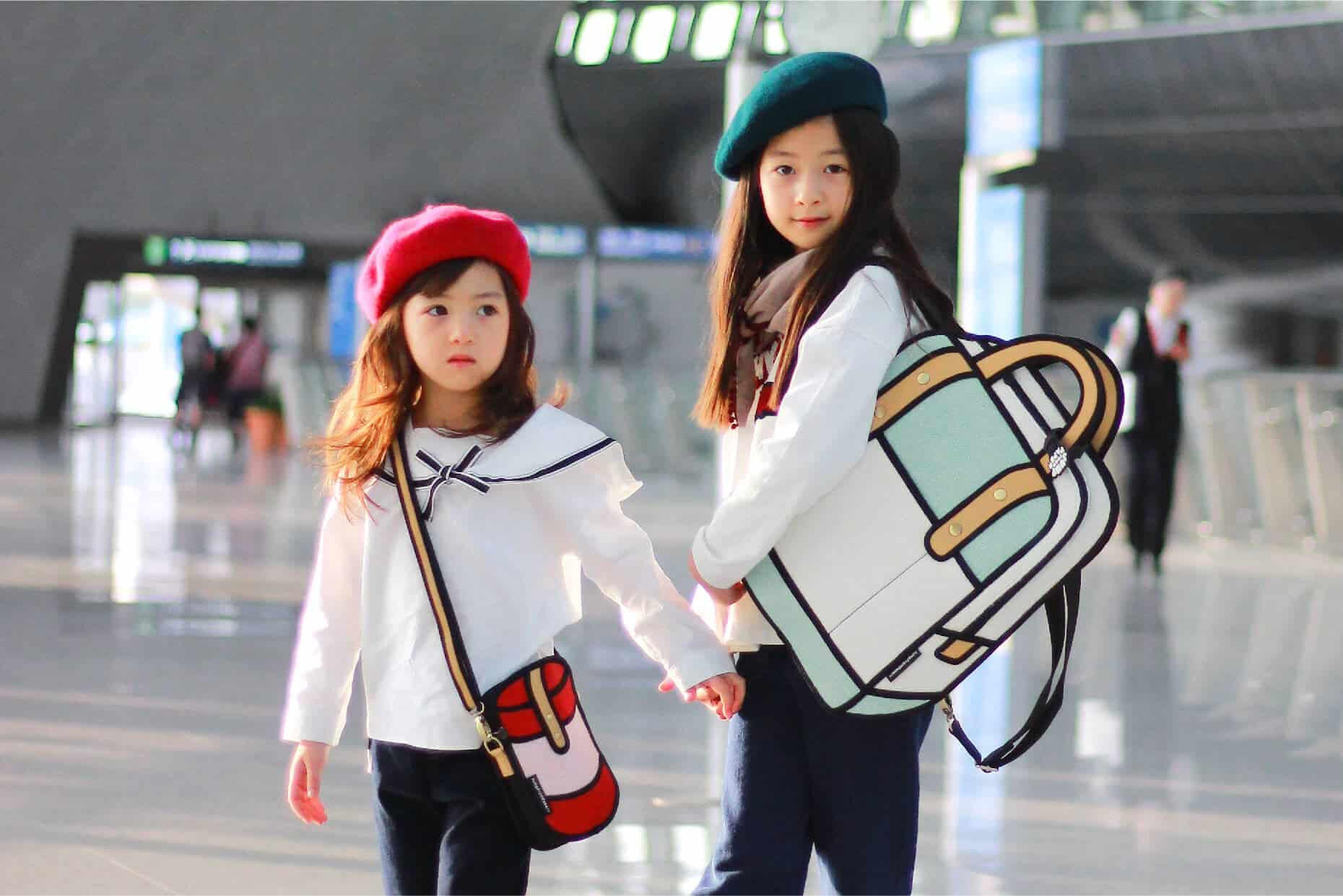Little Fashion Models were off to Okinawa with our cute cartoon bags 1 20170117 JumpFromPaper x Girls are off to Okinawa 01
