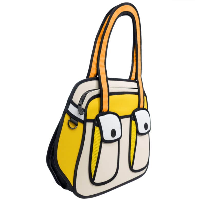 2D Cartoon Shoulder Bag- Bonjour (3)