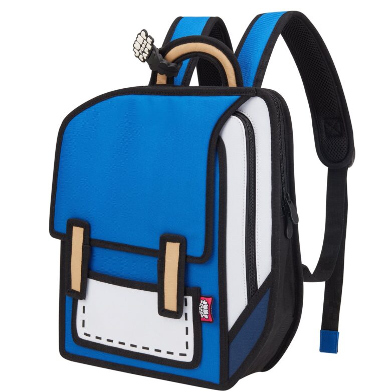 Spaceman Cartoon Backpack-classic-dark blue (3)
