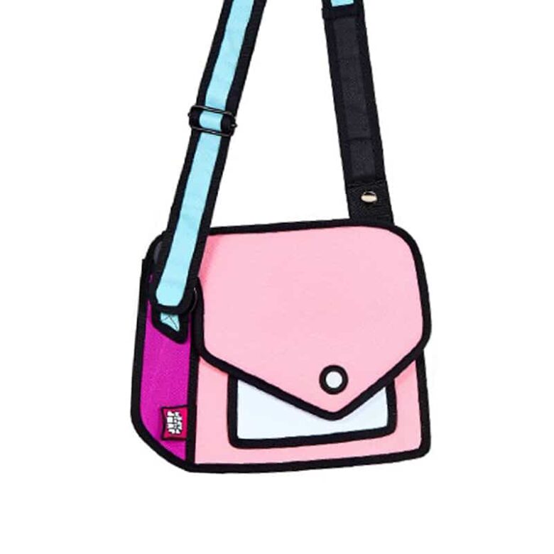 Giggle 2D Cartoon Shoulder Bag-light pink (2)
