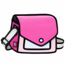 Giggle 2D Cartoon Shoulder Bag-pink-1 (8)