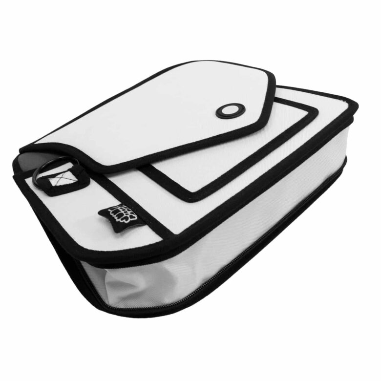 Giggle 2D Cartoon Shoulder Bag-white (1)