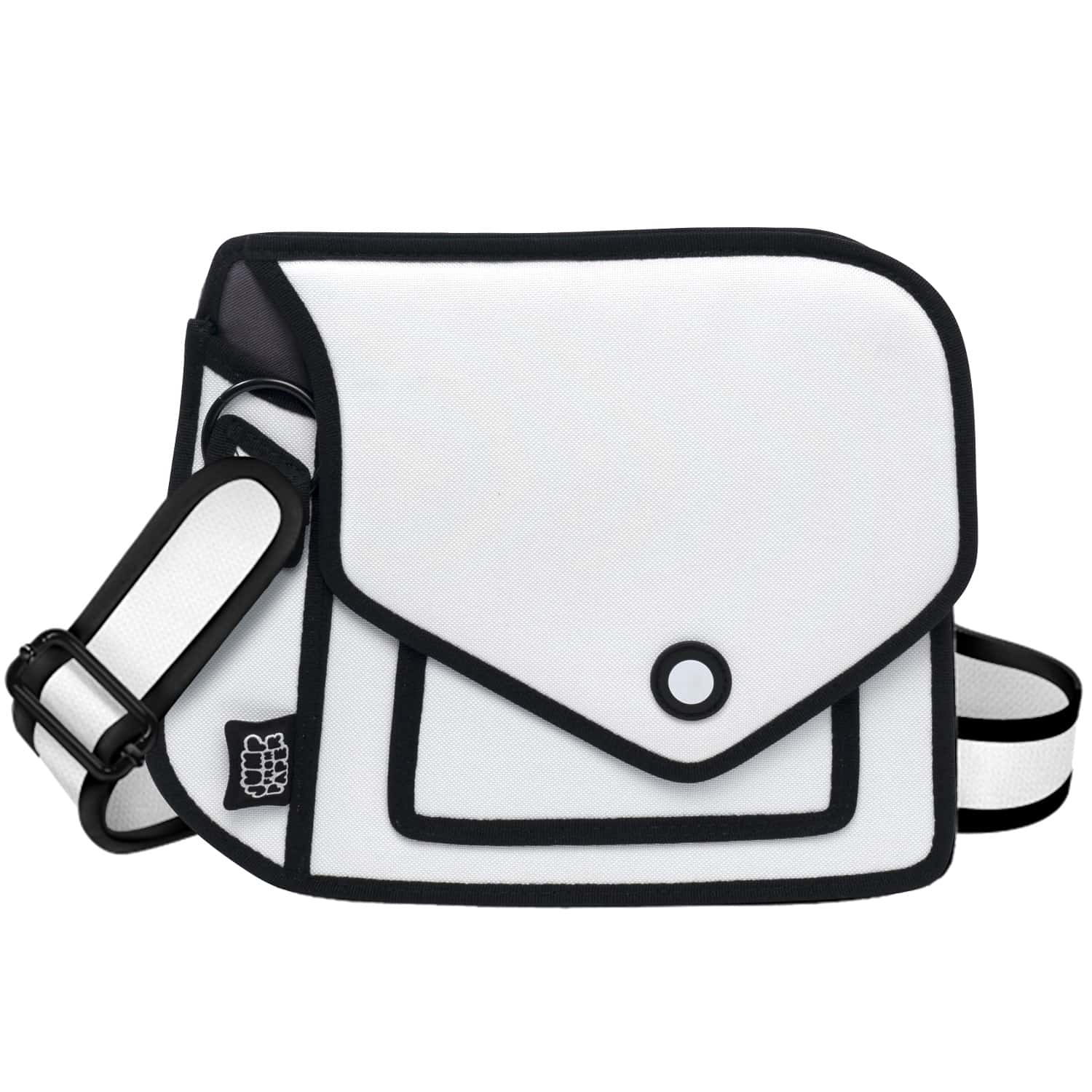 Giggle 2D Cartoon Shoulder Bag-white (5)