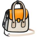 Junior Owl Metal Chain Bag-orange (1)