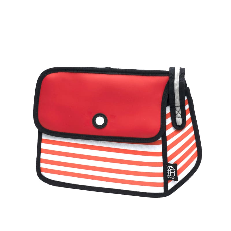 Stripe 2D Shoulder Bag -red (3)