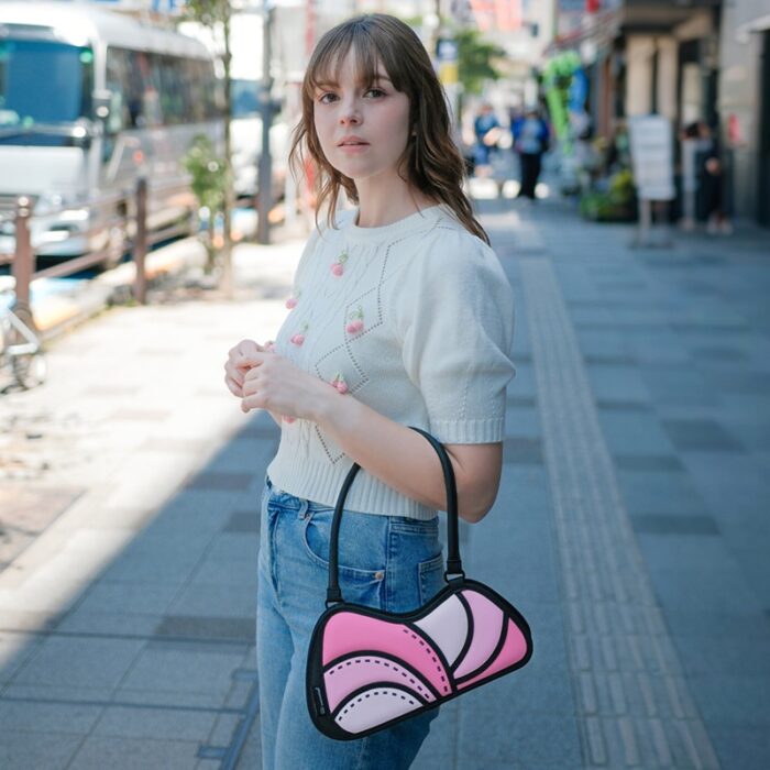 2D Scallop Cartoon Bag In Pink Sweetie (1)