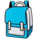 Spaceman Cartoon Backpack-classic-blue (6)