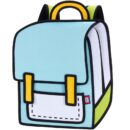 Spaceman Cartoon Backpack-classic-light blue (1)