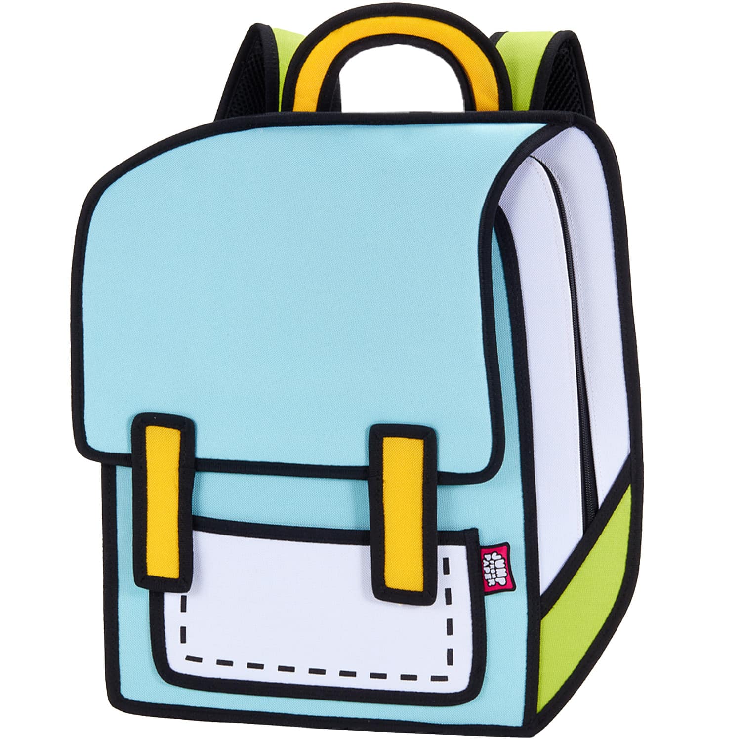 Spaceman Cartoon Backpack-classic-light blue (1)