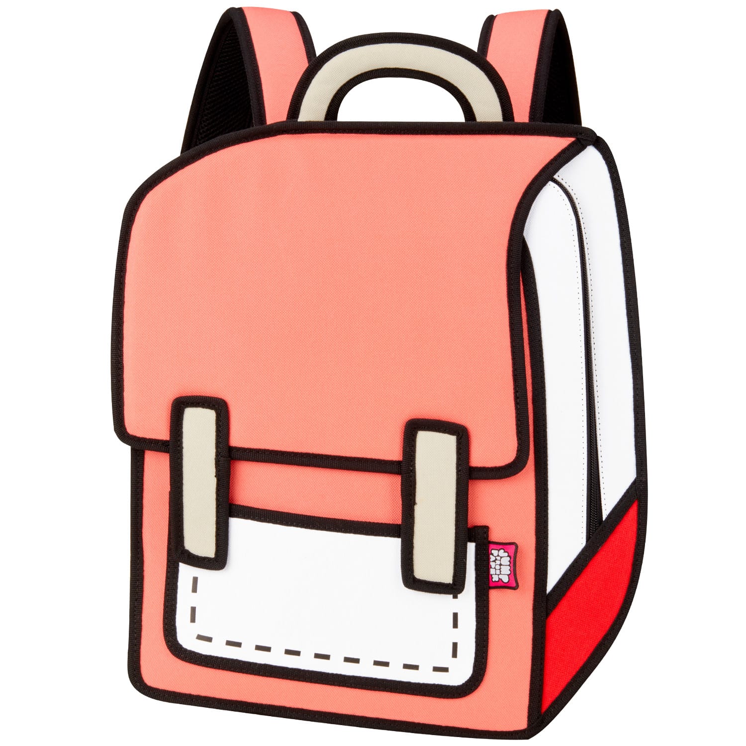 Spaceman Cartoon Backpack-classic-red (1)