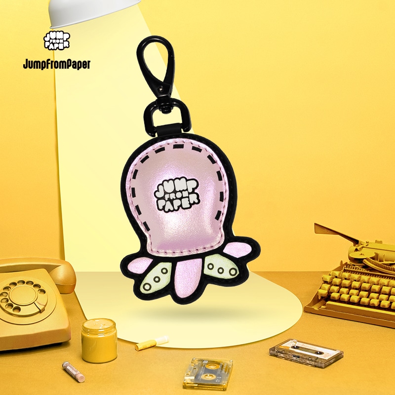 JumpFromPaper Octopop – Playful Octopus Keychain Pink