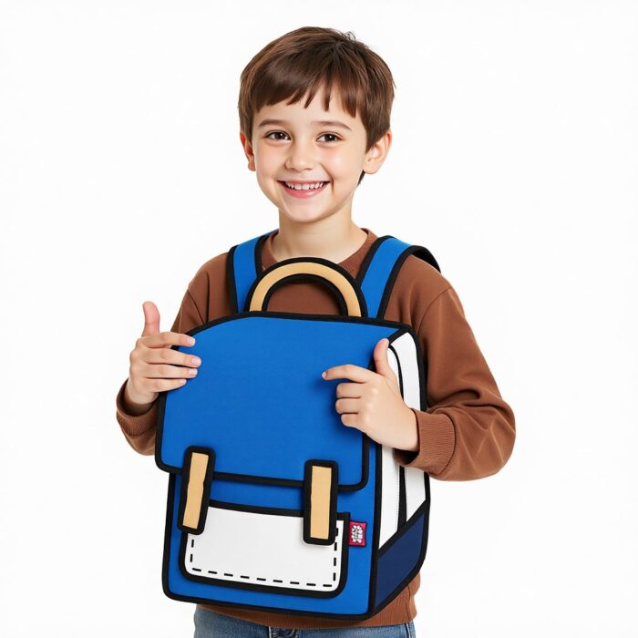 Kids Spaceman Backpack-dark blue (1)