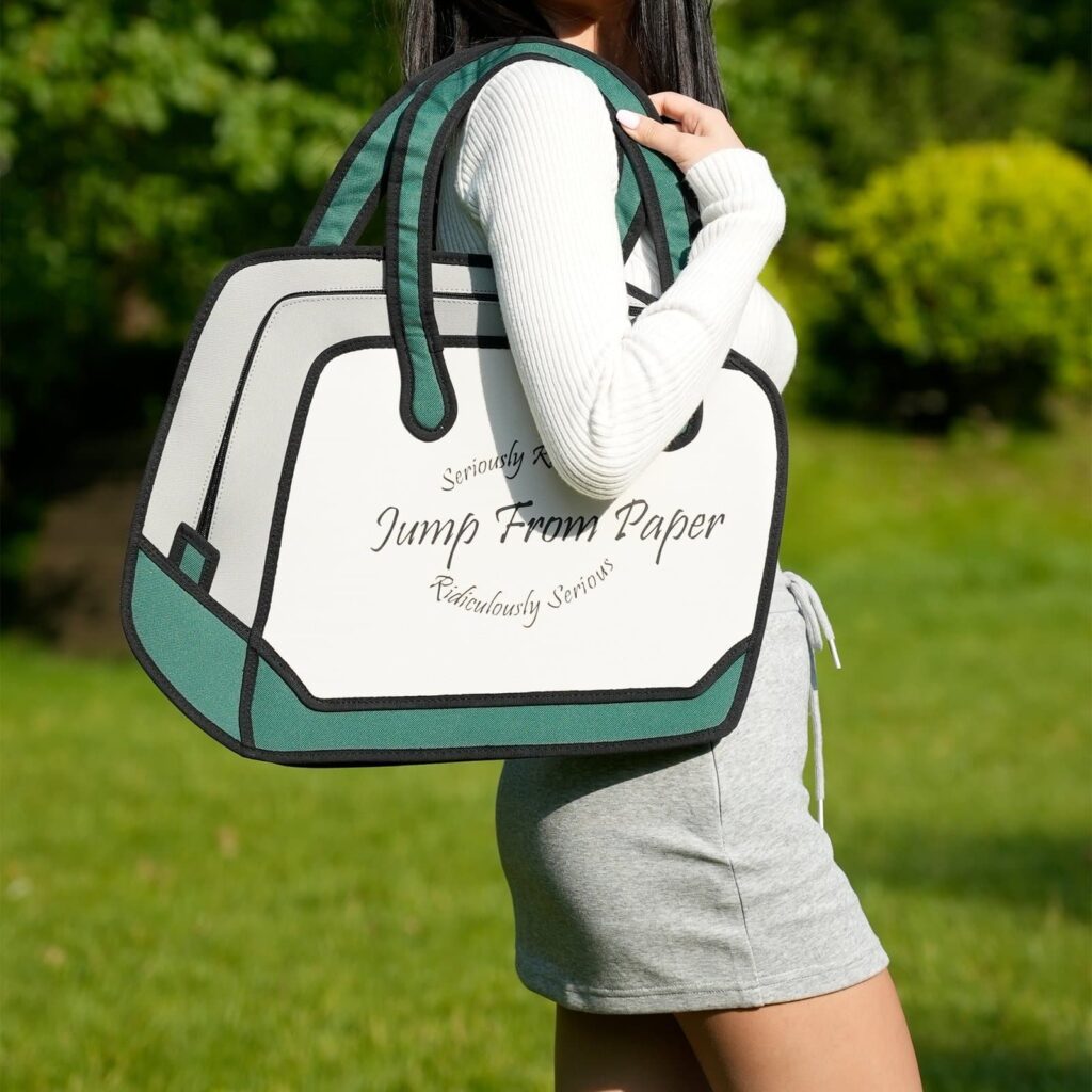 Play Harder-2D Cartoon Handbag