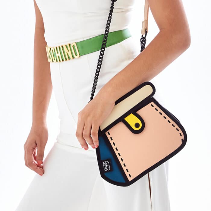 Cake Metal Chain Bag-beige (3)