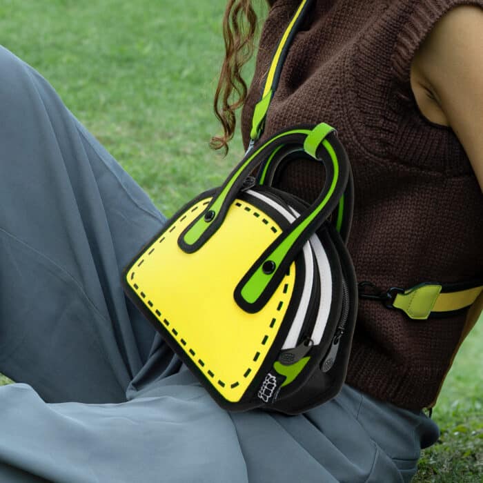 Carly 2D Cartoon Crossbody-yellow (2)