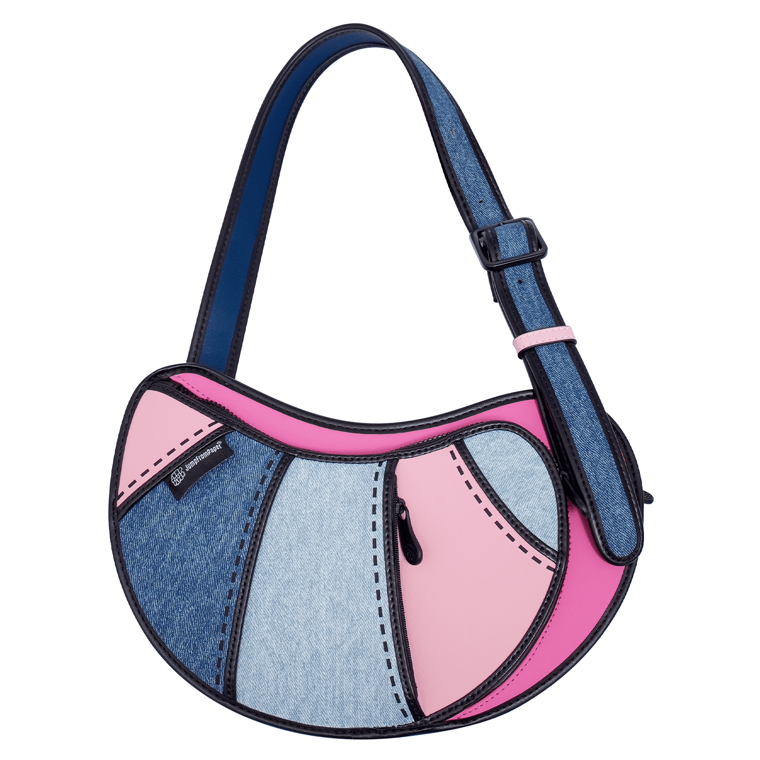 Croissant Bag-pink (1)