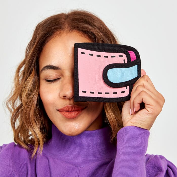 Poketto Wallet-2D Cartoon Design Short-pink (7)