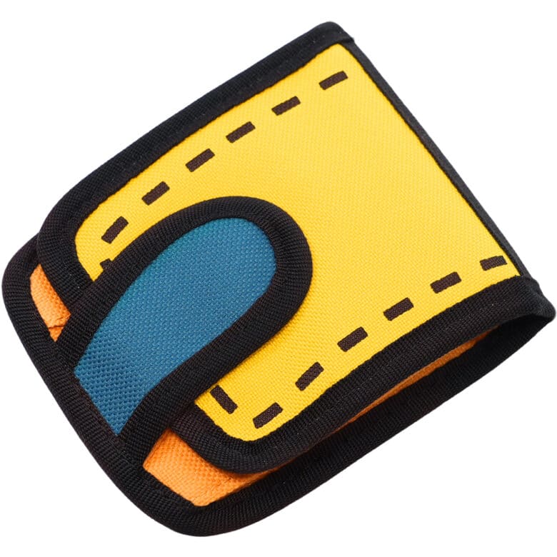 Poketto Wallet-2D cartoon Design Short-yellow (2)