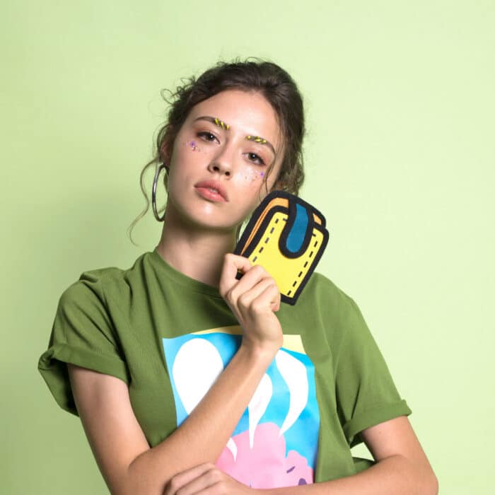 Poketto Wallet-2D cartoon Design Short-yellow (9)